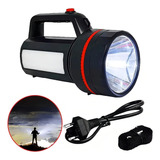 Lanterna Led Luz Grande Porte Forte Foco Luz 100w Recarregáv