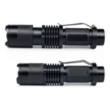Lanterna Led Q5 Metal C Clip De Bolso Preta