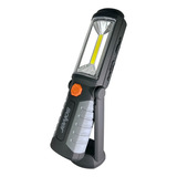 Lanterna Led Recarregável Pro Cob Com Imã 3w Solver Slp 302 Imãs De Alta Fixação Iluminação De Alta Potência Lanterna Preto Luz Branca