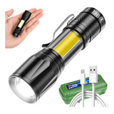 Lanterna Led Recarregável Usb Tática Profissional Loja 19br