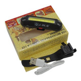 Lanterna Led Traseira 2 Cores Bike Sinalizador Usb 5 Modos