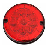 Lanterna Led Traseira Freio Onibus Caminhao 125mm 24v