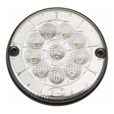 Lanterna Led Traseira Re Cristal Onibus Caminhao 125mm 12v