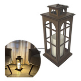 Lanterna Luminaria Lampião Lepus Colonial Para Sala Mesa Mdf