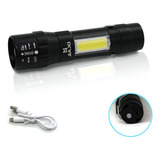 Lanterna Luminária Mini Lampião Usb 2x1 388000w Recarregável Cor Da Lanterna Preto Cor Da Luz Branco