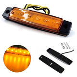Lanterna Luz Led Lateral Âmbar Caminhão Trailer Baú 12v 24v