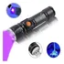 Lanterna Luz Negra Ultravioleta Led Potente T6 Notas Falsas Cor Da Luz Uv