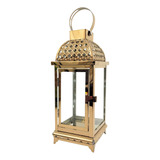 Lanterna Marroquina Cobre Rose Gold 33x13cm Decorativa