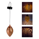 Lanterna Marroquina Led Solar Recarregável Pendurar Luminári