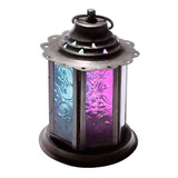 Lanterna Metal Vidro Suporte Velas Decorativo