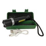 Lanterna Mini Led Cree Police Tatica Recarregável Zoom Forte