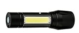 Lanterna Mini Led Função Lampião Tática Recarregável USB Zoom Forte