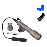 Lanterna Modelo M600 Tática Airsoft P Trilho 22mm Cor Tan
