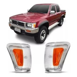 Lanterna Pisca Hilux 1992 93 A 2001 4x2 4x4 Moldura Cromada