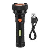 Lanterna Portátil Super Brilhante Lanterna Multifuncional à Prova D água Portátil Dupla Porta De Carregamento Usb Para Camping Ao Ar Livre Emergência