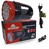Lanterna Recarregável Com 21 LEDs 1300mAh Bivolt