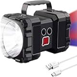 Lanterna Recarregável Lanterna Com Foco De LED 5000 MA Capacidade 4000LM 3h Tempo De Carregamento Rápido 3 4 Modos De Luz Lanterna Para Acampamento à Prova D água Com Saída USB Como Banco De Energia