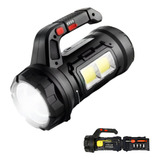 Lanterna T6 Forte Led Recarregável Multifuncional Chaves