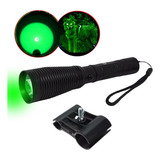 Lanterna Tática Foco Led Cor Verde Invisível Para Animais