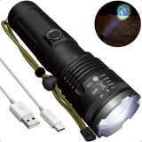 Lanterna Tatica Led Laser 2000m Recarregável Forte Potente