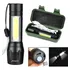 Lanterna Tatica Militar Longo Alcance Usb Led Zoom Forte Cor Da Lanterna Preto Cor Da Luz Branco