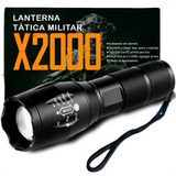 Lanterna Tática Militar X2000 Prova Dágua