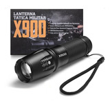 Lanterna Tática Militar X900 Zoom Recarregável 800 Lumens