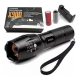 Lanterna Tatica Militar X900 Zoom Recarregável