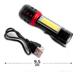 Lanterna Tática Pequena Recarregável Usb Led Super Potente