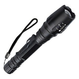 Lanterna Tática Profissional Black One 16500w 460 000 Lumens Led T6 Zoom 2000x 5 Modos Alta Resistência
