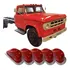 Lanterna Teto Cabine Caminhão Dodge D700 D900 D950 Leão 5 Pç