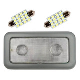 Lanterna Teto Central Fiat Uno Vivace Cinza 2 Lampada
