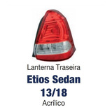 Lanterna Traseira Etios Sedan