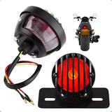 Lanterna Traseira Grelha Freio Luz Placa Custom Cafe Racer