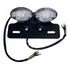 Lanterna Traseira Moto Custom Dupla Suporte Placa Gama Preto