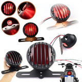 Lanterna Traseira Suporte Placa Led Custom Moto Universal
