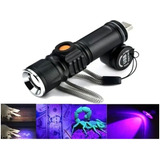 Lanterna Ultravioleta Luz Negra Usb Led Potente Uv Escorpião