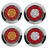 Lanternas Traseiras Redondas LED Universais Kit Com 4 KLX Qualidade E Inovação