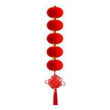 Lanternas Vermelhas Do Ano Novo Chinês  Penduradas No Festiv