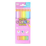 Lápis 10 Cores Multicolor Faber Castell Tons Pastel
