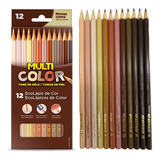 Lápis 12 Cores Multi Color Tons