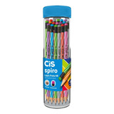 Lápis Cis Grafite Preto Spiro Com Borracha Embalagem Com 4