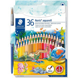 Lápis Cor Staedtler Noris Club Aquarela Pincel 36 Cores