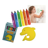Lapis De Banho Colorido Risca E Apaga Com Esponja Zoop Toys
