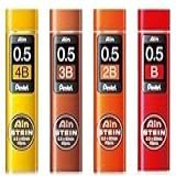 Lápis De Chumbo Mecânico Pentel Ain Stein 0 5 Mm B 2B 3B 4B 40 Grafites 1 Cada Notas Adesivas Originais De 5 Cores
