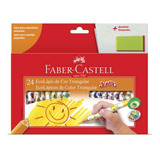 Lápis De Cor 24 Cores Jumbo Triangular Faber castell