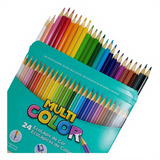 Lápis De Cor 24 Cores Multicolor