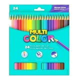 Lapis De Cor 24 Cores Multicolor Novas Cores