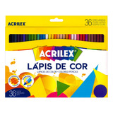 Lápis De Cor 36 Cores Super Mina Acrilex