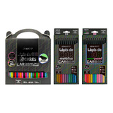 Lapis De Cor Carbon Line 50 Cores Metálico Neon E Pastel